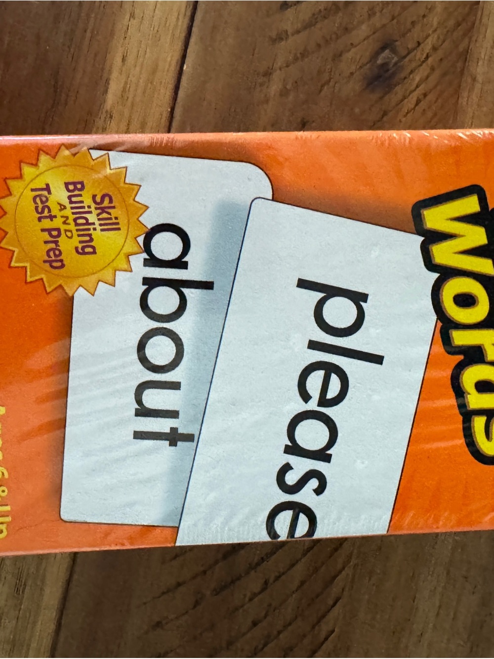 Flashcards for Building Vocabulary - Orange
